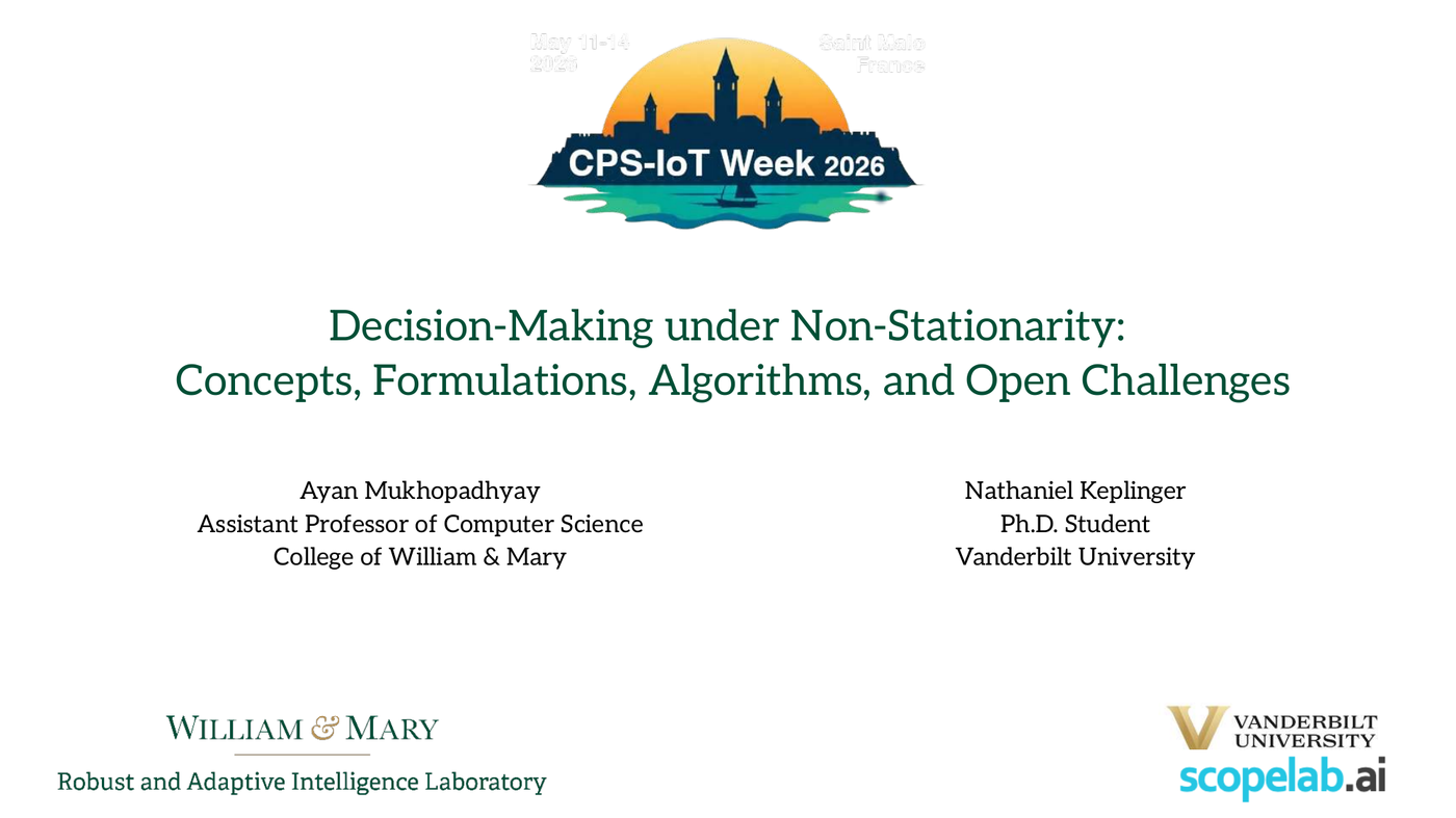 Decision-making under non-stationarity